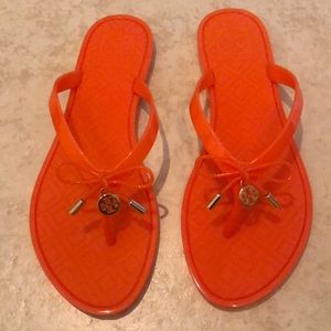 Authentic Tory Burch Women's POPPY Jelly Sandals